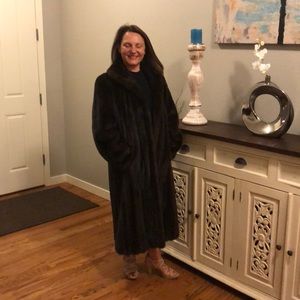 Genuine Mink Full Length Coat Excellent Condition